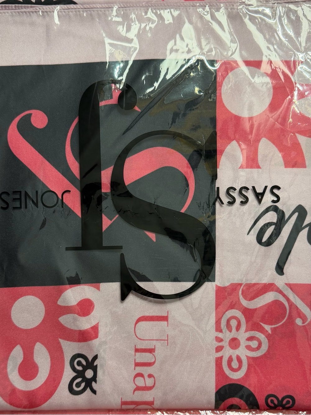 Sassy Jones Pink and Black Bestoke Scarf